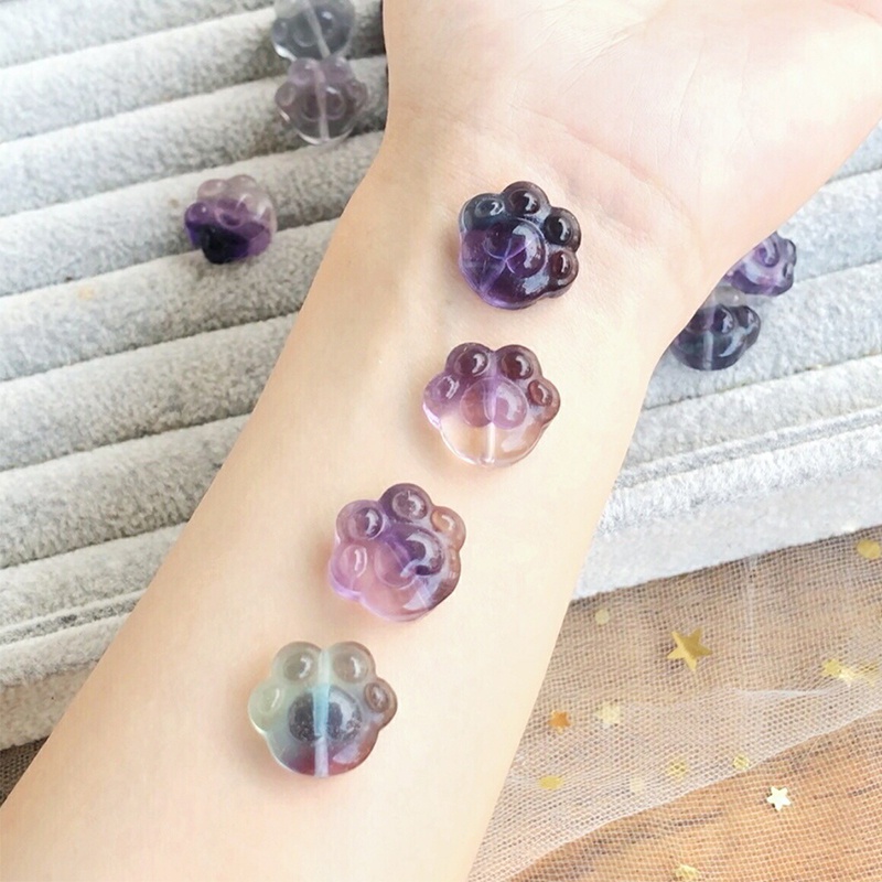 Đá Pha Lê Fluorite Tự Nhiên Mini Nhiều Màu Hình Dạng Dễ Thương Dùng Làm Đồ Thủ Công