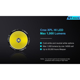 Đèn pin Lumintop GT Micro chiếu sáng 1000 Lumens