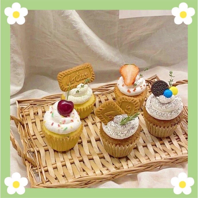 Nến Thơm Handmade Tinh Dầu Cao Cấp Tạo Hình CUPCAKE Không Khói Trang Trí Siêu Xinh | Oube Candle NT77