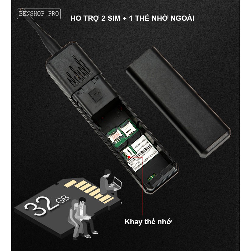 Điện thoại siêu bền, pin khủng, hỗ trợ sạc cho smartphone H999