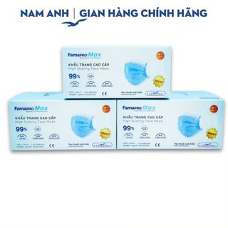 Combo 3 hộp khẩu trang y tế cao cấp kháng khuẩn 4 lớp Famapro max