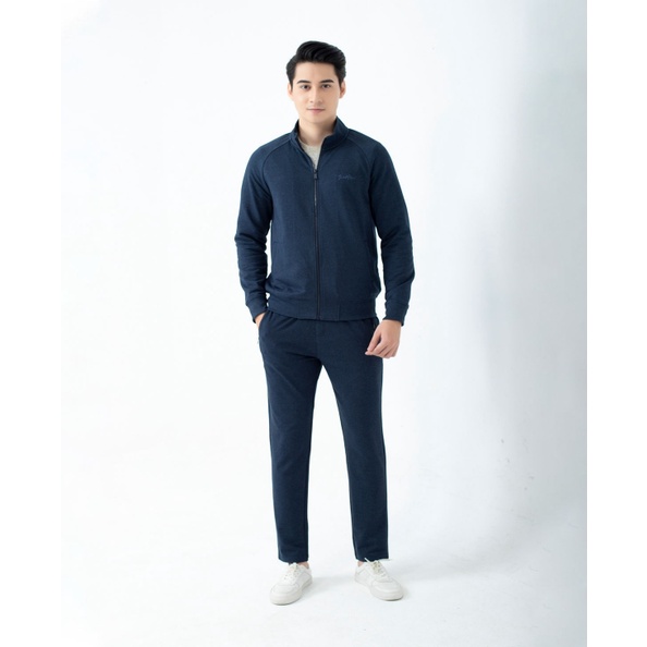 Bộ đồ thu đông nam dài tay Insidemen  cotton kéo khóa , quần suông ILH003W1