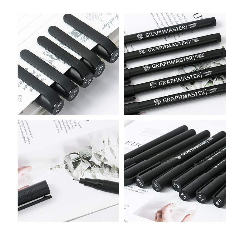 Bút vẽ tranh chống thấm nước chuyên dụng 9 kích thước 0.05 mm đến 1mm