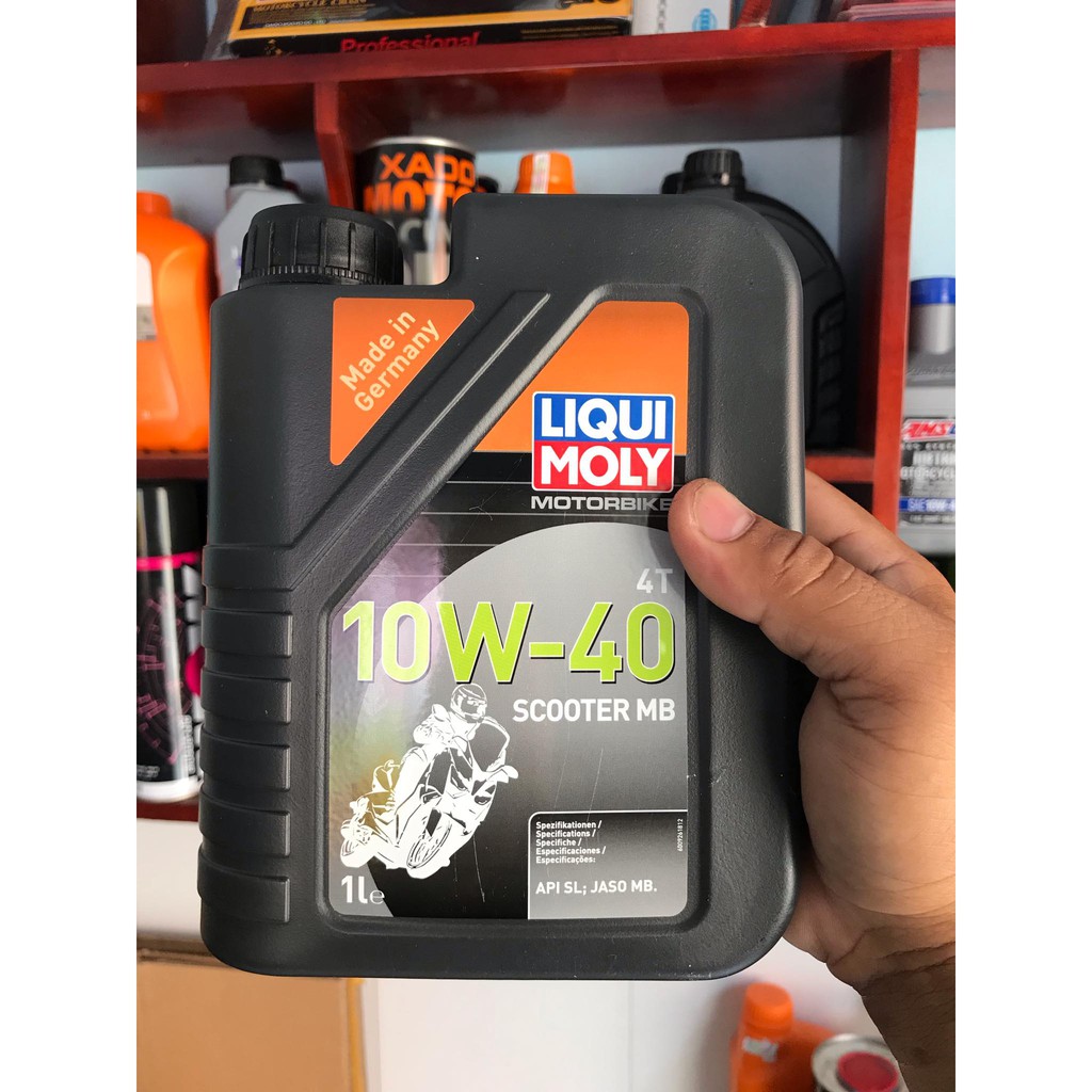 LIQUI MOLY 20753 MOTORBIKE 4T ACEITE ALTO RENDIMIENTO P/ MOTORES 4 TIEMPOS  DE MOTOCICLETA 10W-40 (1 LITRO)