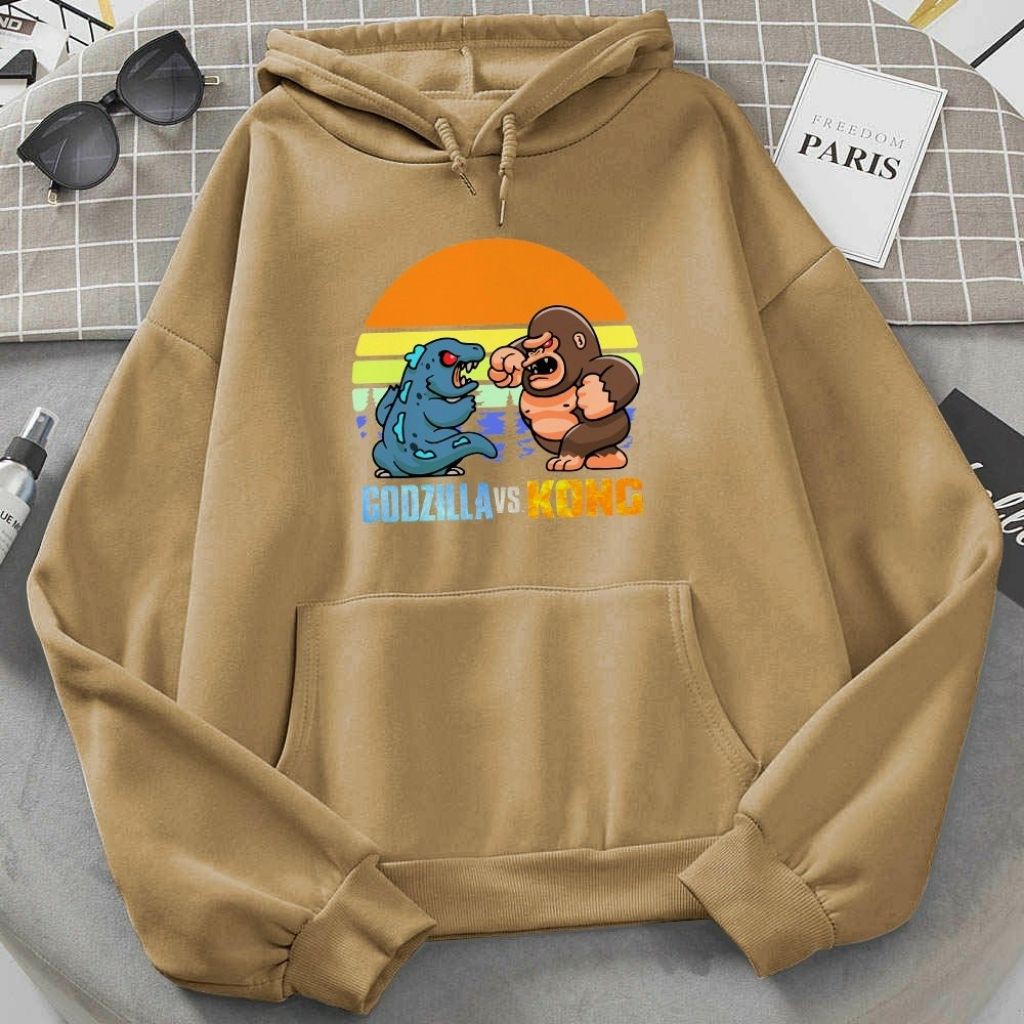 [ FREE SHIP ] ÁO KHOÁC HOODIE NỈ UNISEX THE KING KONG FORM NAM NỮ - ÁO KHOÁC HOODIE LOCAL BRAND NHIỀU MÀU | BigBuy360 - bigbuy360.vn