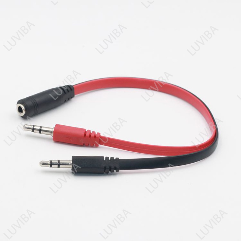 Cáp âm thanh 3 5 gộp tai nghe và mic chia tai nghe LUVIBA CA35