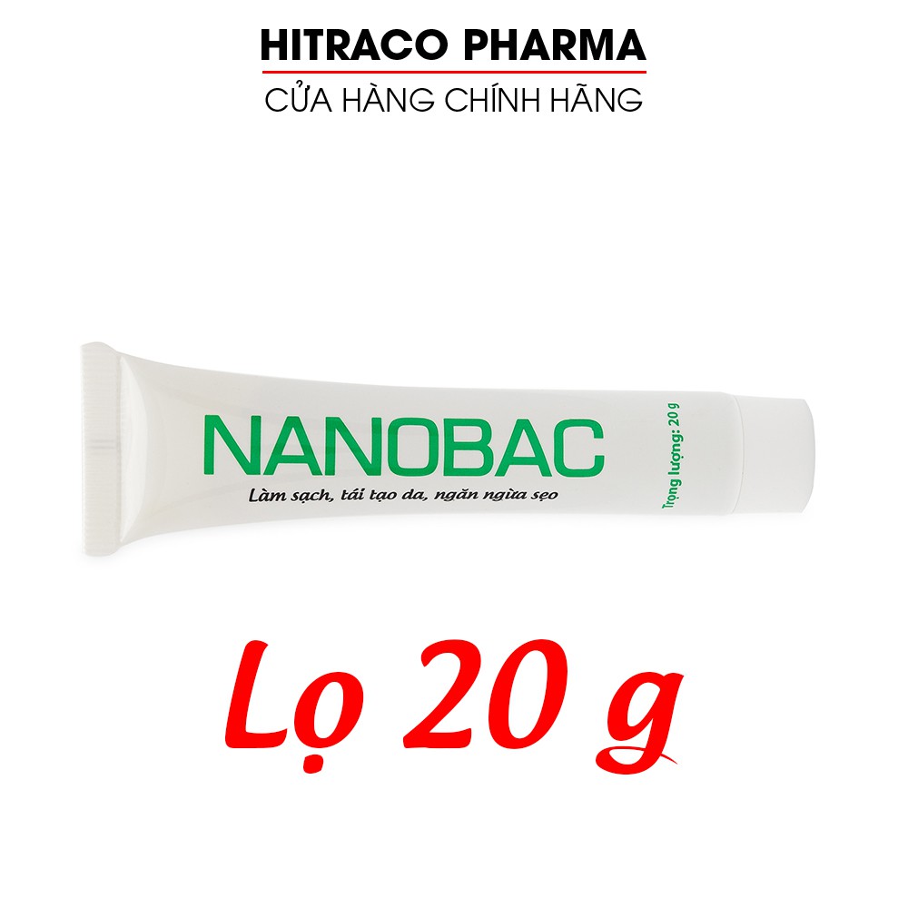 Kem bôi da NANOBAC giảm mụn thâm, làm mờ sẹo sau thủy đậu, sởi, zona - Tuýp 20g [NANOBAC]