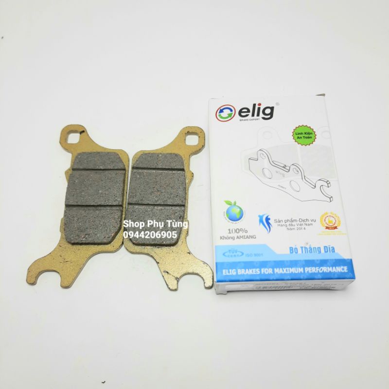 Má phanh. Bố thắng đĩa trước ELIG, mã EM381 lắp cho Vario 150, từ 2018 trở lên.