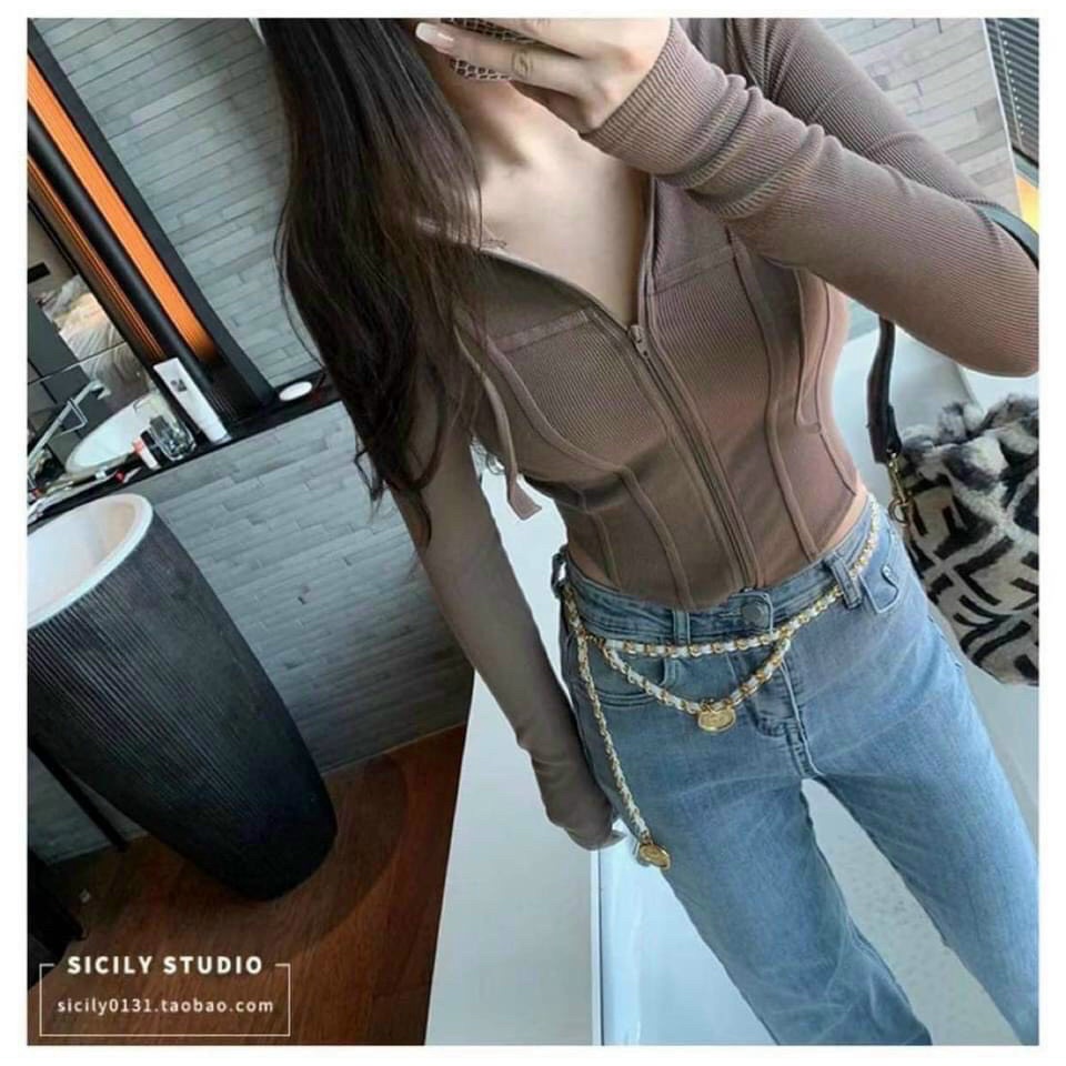 Áo Kiểu Hot Girl Phối Mũ Thời Trang Vải Gân Dày Dặn Style Ulzzang Hàn Quốc Phong Cách TTKXA0260