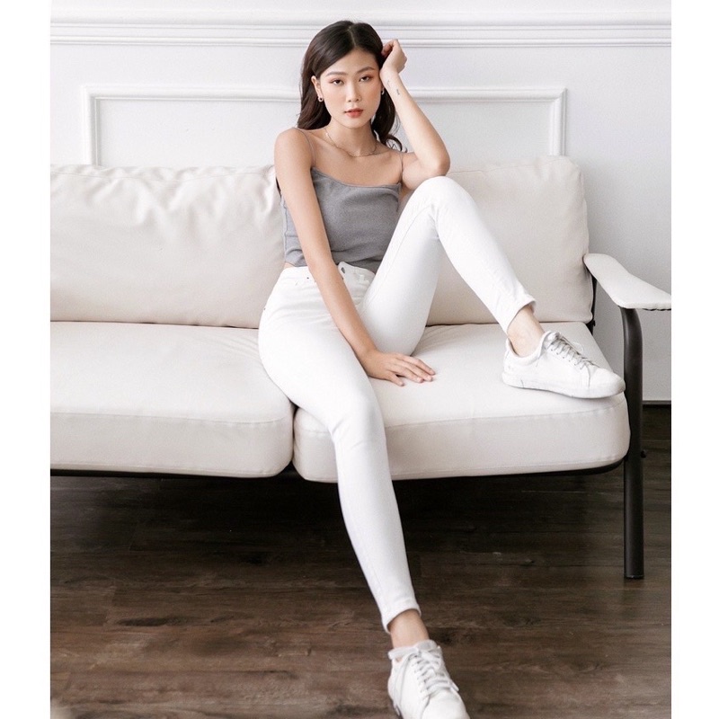 Quần skinny trắng/đen thần thánh