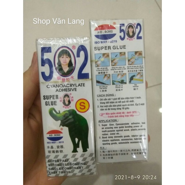 Keo 502 con voi siêu dính - hàng chuẩn loại 1