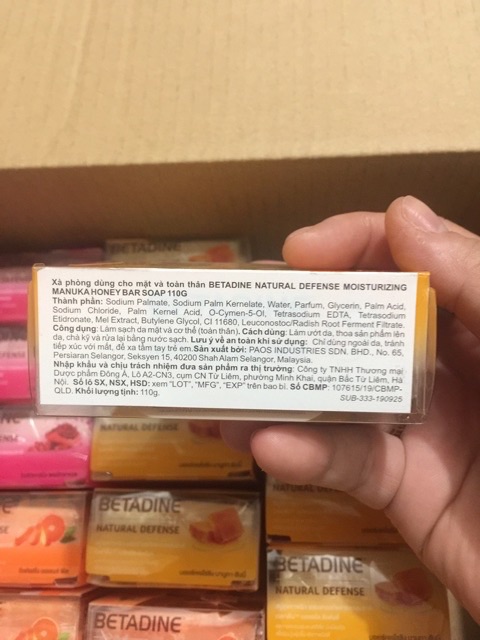 ✅ (CHÍNH HÃNG) XÀ PHÒNG KHÁNG KHUẨN -BETADINE NATURAL DEFENSE 110g | BigBuy360 - bigbuy360.vn