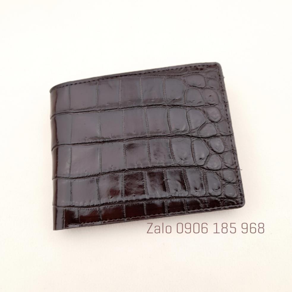 Ví Da Nam Cá Sấu Cao Cấp 1 Mặt Sang Trọng