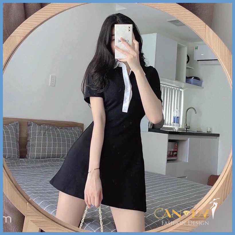 Váy Polo Nữ  Đầm Polo Chiết Eo Váy Cổ Bẻ Chất Cotton Cao Cấp Mềm Mát V2217-Candy Fashion