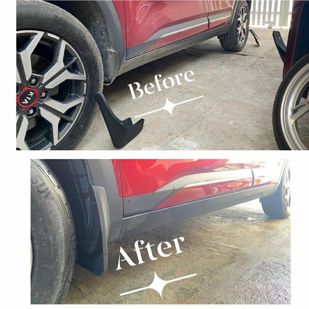 Bộ 4 Chắn Bùn Nhựa Dẻo Xe Toyota Cross 2019 2020 2021 2022 kèm ốc vít vừa form xe, lắp đặt dễ dàng