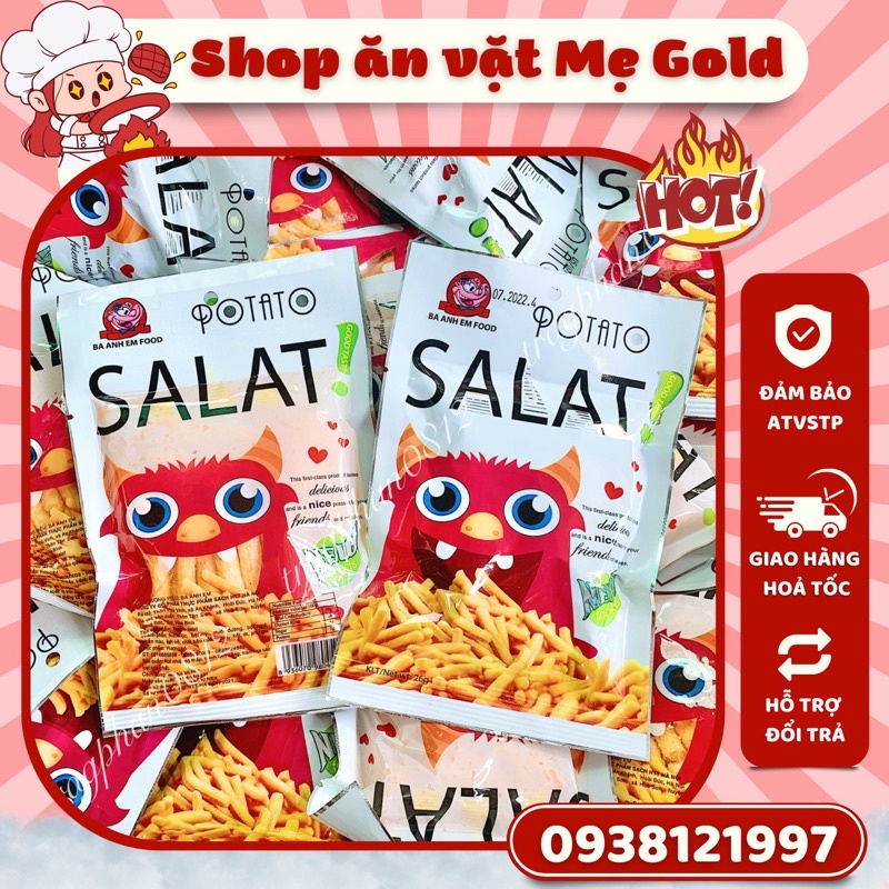 Snack salat que, potato salat Ba Anh Em Food