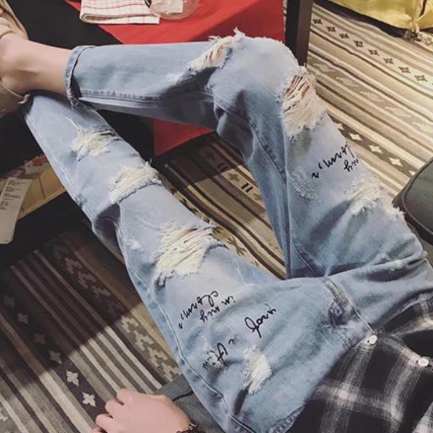 Quần JEAN Nam rách . Mã N15 . Size 27-34 Xịn . . new * 🔥 * ⁶ ' $ ' !