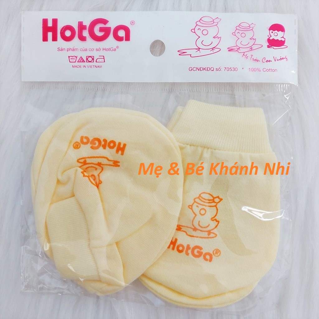 Bao Tay Chân HOTGA Cho Bé Sơ Sinh Dạng Bo Màu - Bao Tay Chân Cho Bé Sơ Sinh