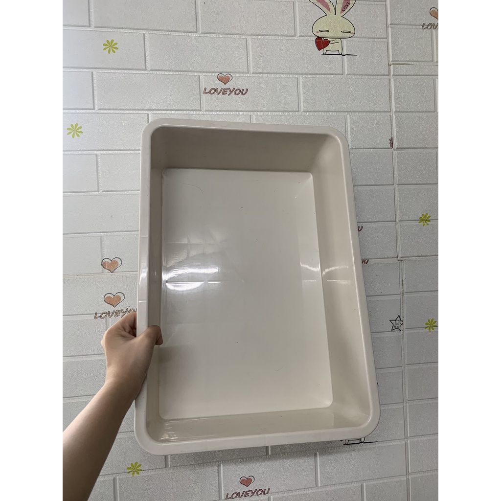 Khay Nhựa 16 Lít - Nuôi Cá, Trồng Rau - Trắng