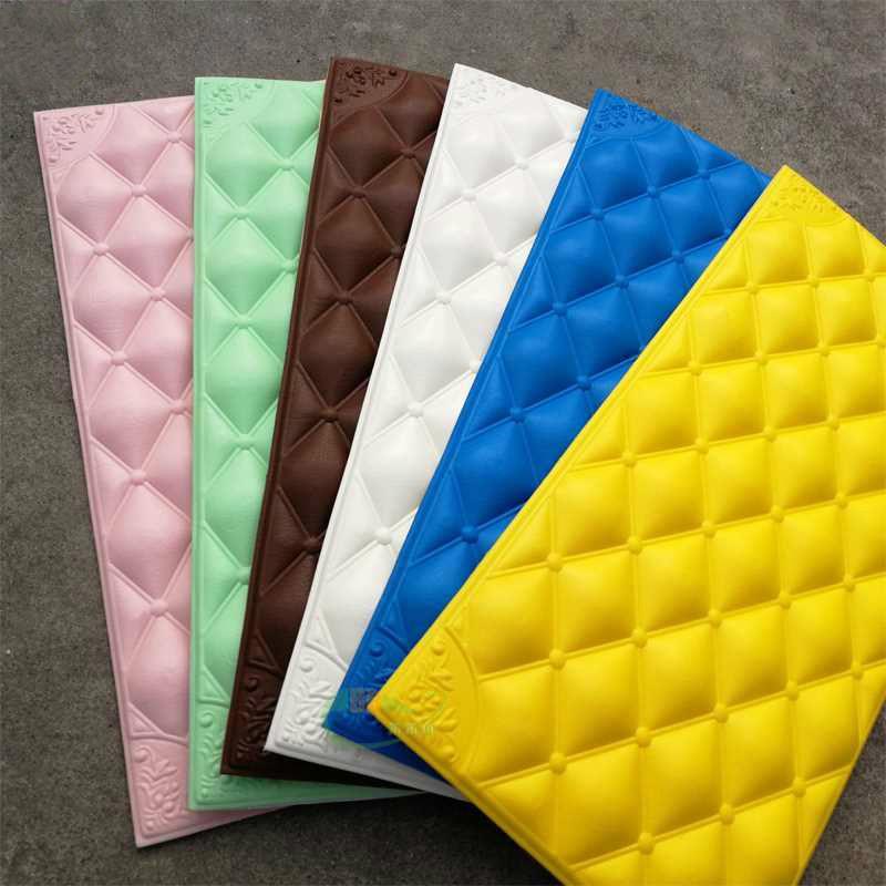 Miếng Dán Tường Giả Da 3d 60x30cm