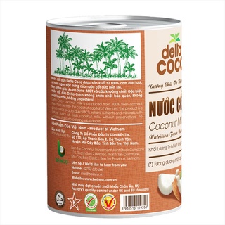 Nước Cốt Dừa Bến Tre Delta Coco 400ml