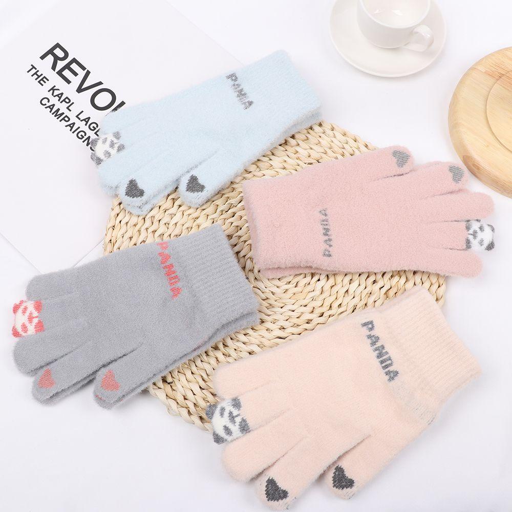 ORIENTLII Găng Tay Giữ Ấm Cảm Ứng Màn Hình Cảm Ứng Dành Cho Nữ