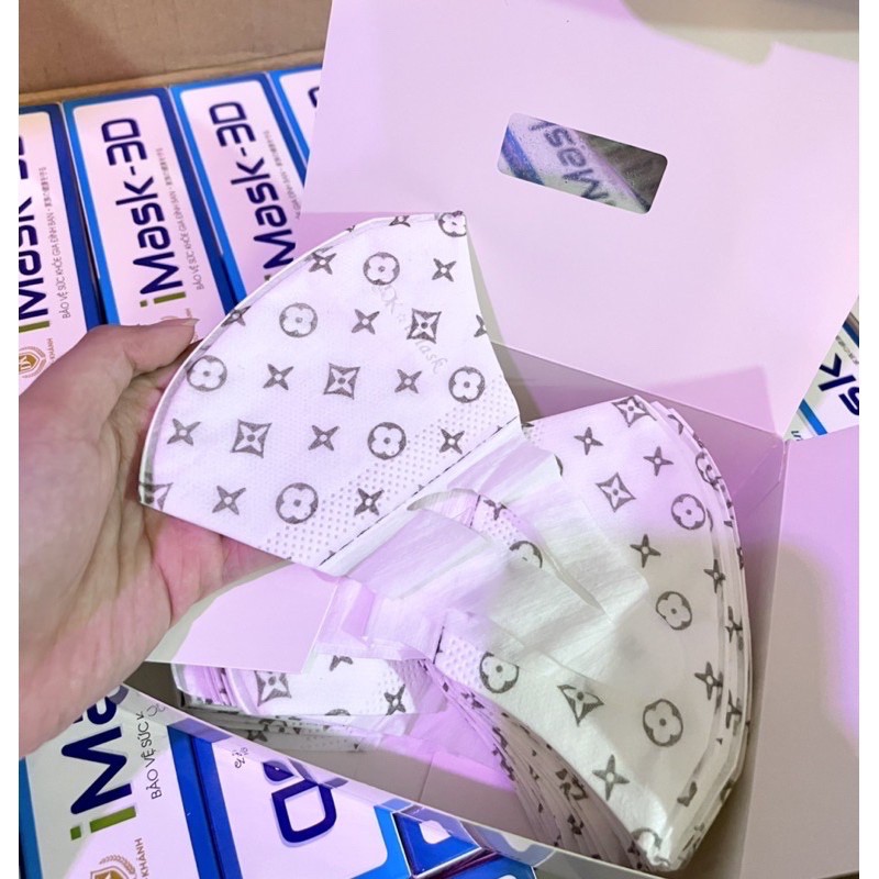 Combo 50c Khẩu Trang 3D Mask ( Trắng và Hoạ Tiết ) KTYT 4 Lớp | BigBuy360 - bigbuy360.vn