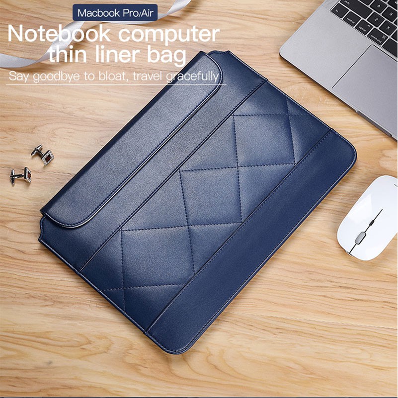 Bao da máy tính bảng PU khóa nam châm chống nước cho MacBook Pro 13.3 MacBook Air 13.3 A1932 A2179