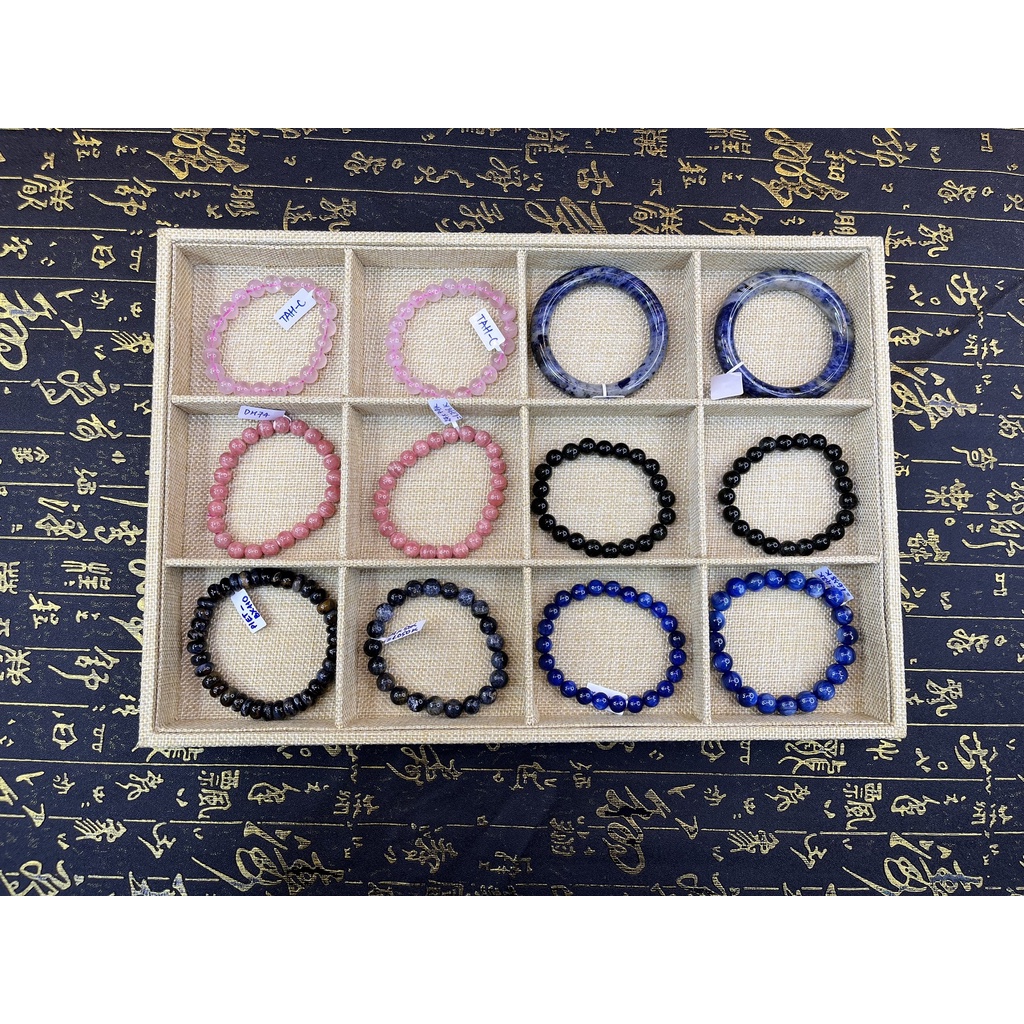 Khay vải bố dùng để đựng trang sức, phụ kiện, vòng đá sang trọng