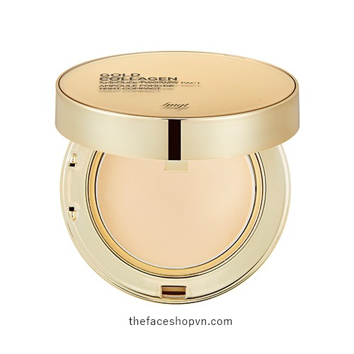 Phấn Nền Che Khuyết Điểm TFS GOLD COLLAGEN AMPOULE TWO-WAY PACT SPF30 PA+++