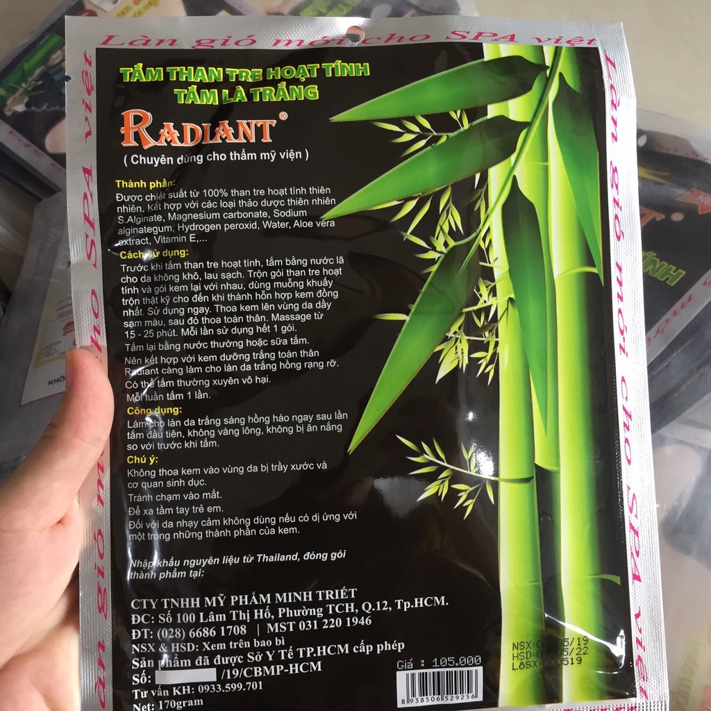 Radiant Tắm trắng than tre hoạt tính tắm là trắng | BigBuy360 - bigbuy360.vn