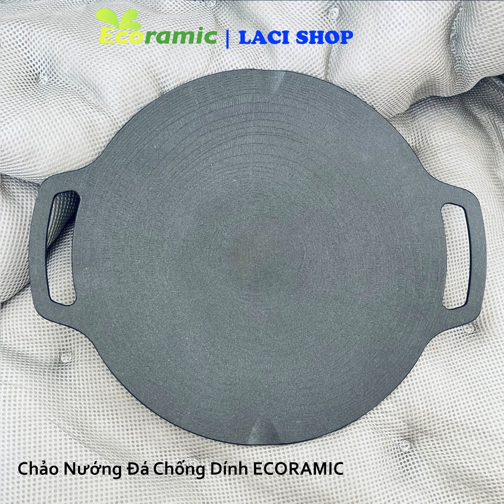 Chảo nướng đá chống dính EGP-33G Ecoramic Hàn Quốc Kích Thước 33Cm