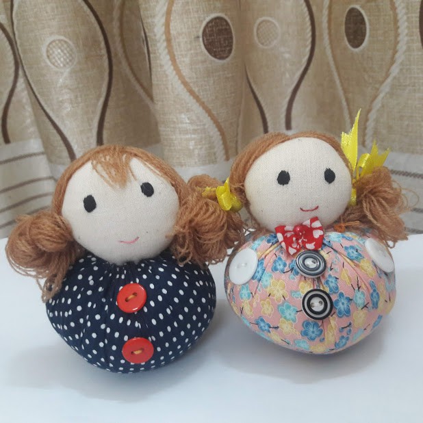 Búp bê lật đật, búp bê handmade bằng vải