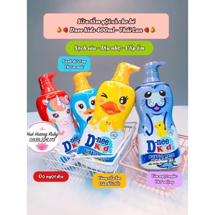 Sữa tắm trẻ em Dnee Kids 400ml Thái Lan (chuẩn thái)