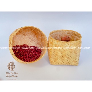 Sọt tre đựng hành tỏi, chậu tre trồng cây, rổ tre đa năng