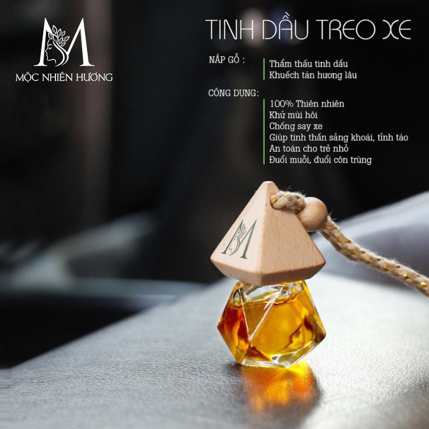 Lọ đựng tinh dầu lục lăng 7ml khử mùi phòng, tủ quần áo, treo ô tô, thơm lâu, thư giãn