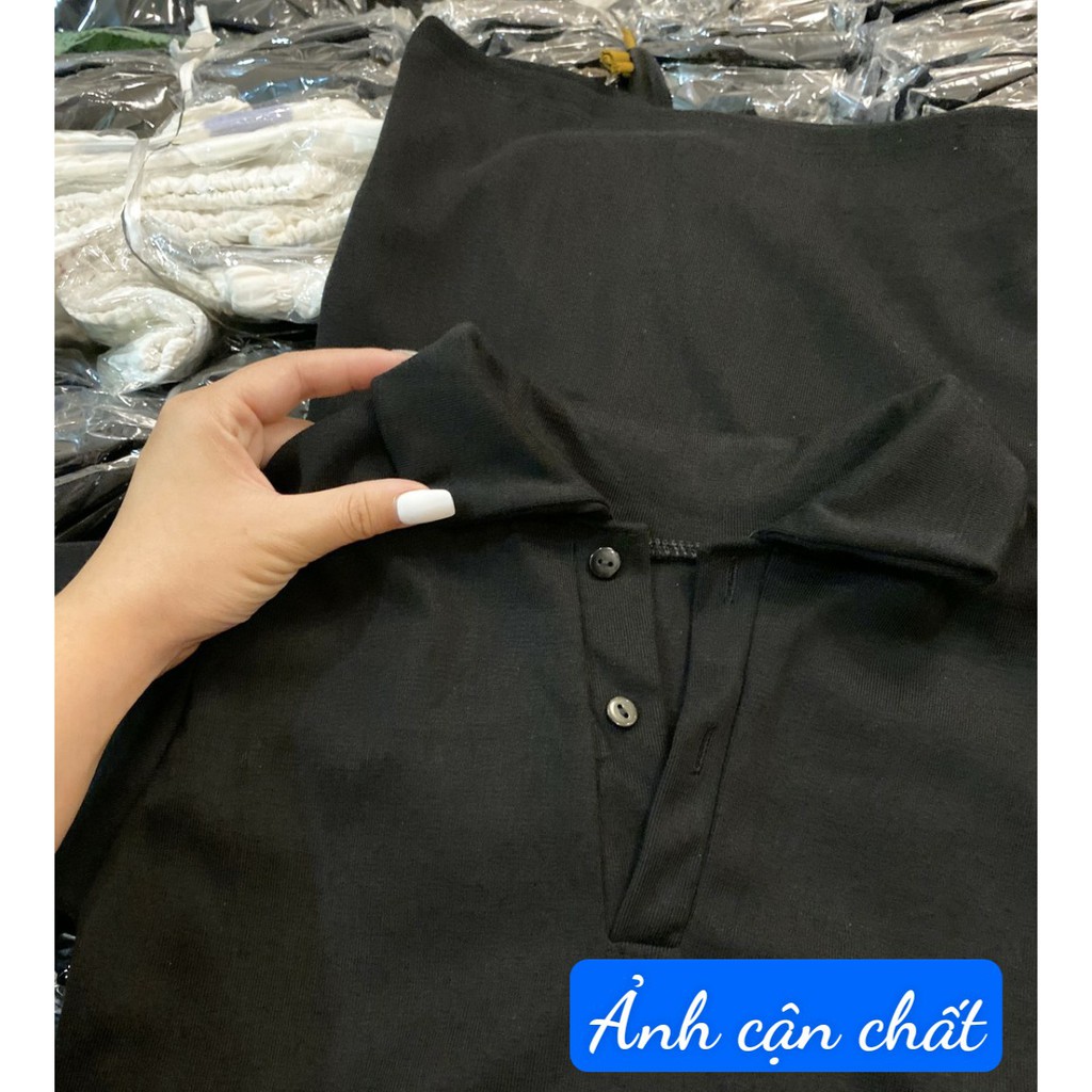 Váy polo ngắn tay 💘 SIÊU HOT 💘 Đầm dáng suông polo chất cotton 4 chiều năng động