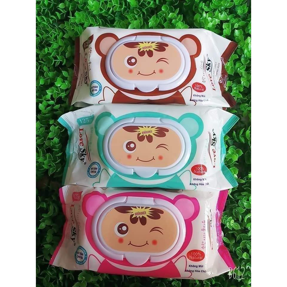 Khăn giấy Ướt Không Mùi 125 Tờ