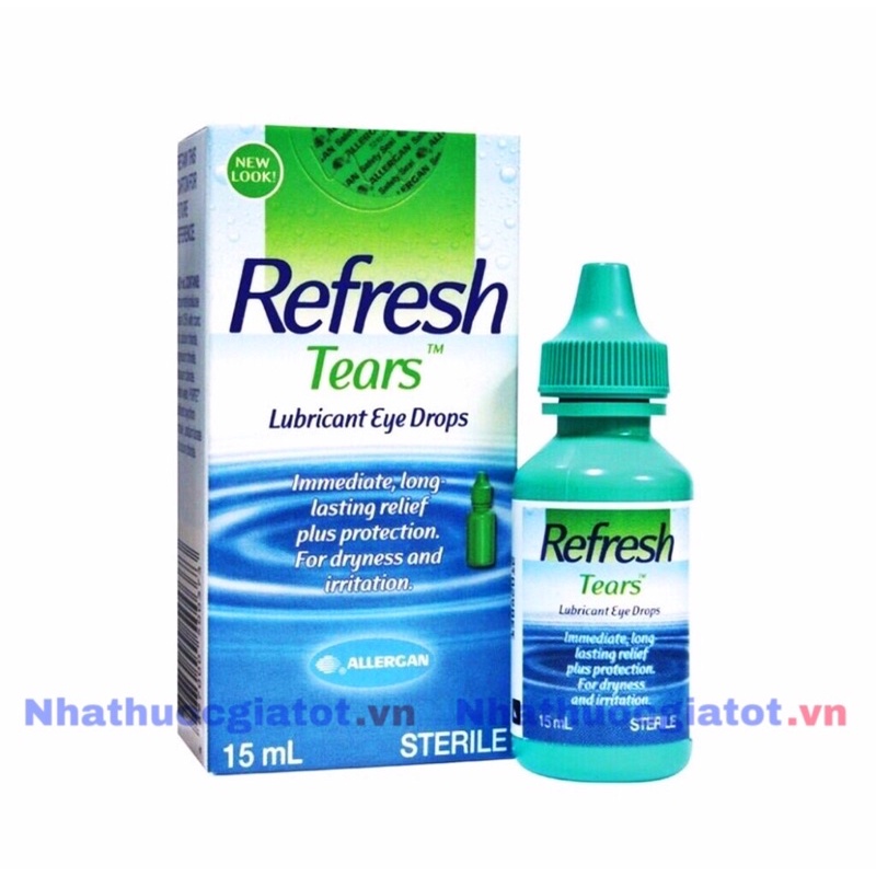 Refresh Tears 15ml Nước Mắt Nhân Tạo Nhập Khẩu Chính Hãng Từ Mỹ