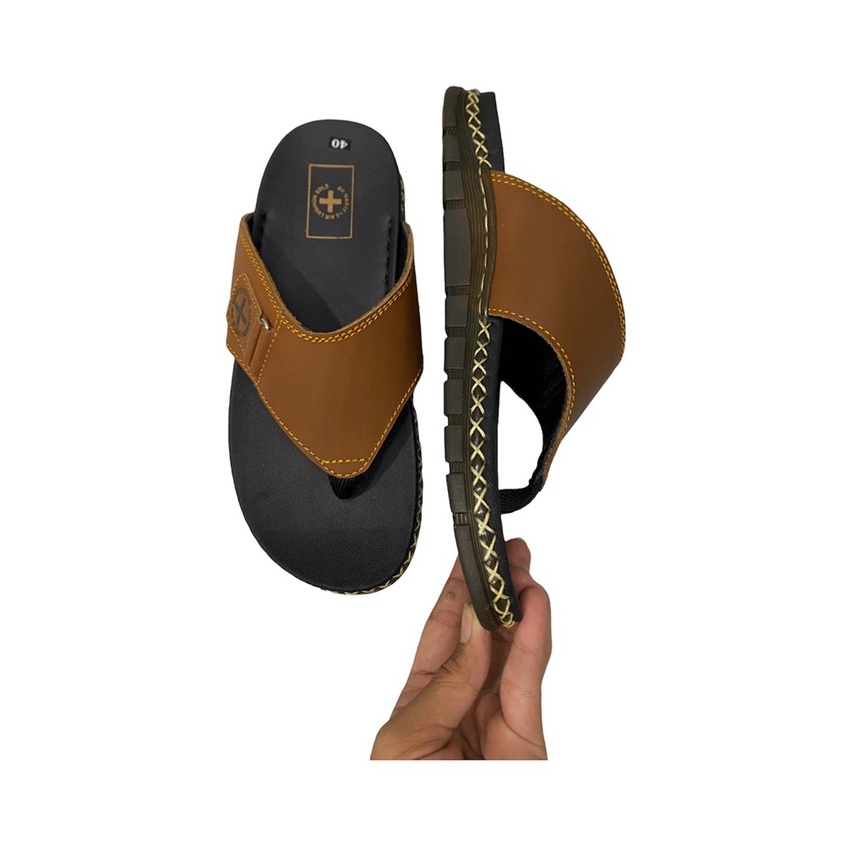 Dép da nam Dép kẹp nam DR Martens fullbox quai da bò sáp  ms 059