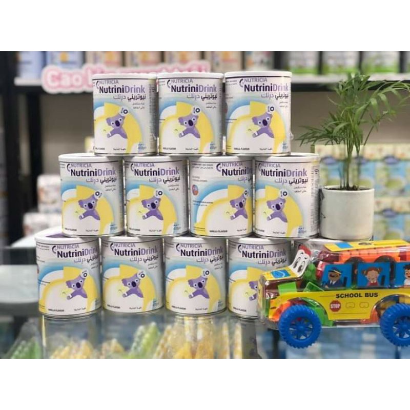 Sữa Nutrinidrink Nutricia dành cho trẻ nhẹ cân thấp còi lon 400g.Date 2024