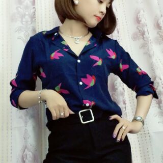 Sơmi lụa 3d cao cấp