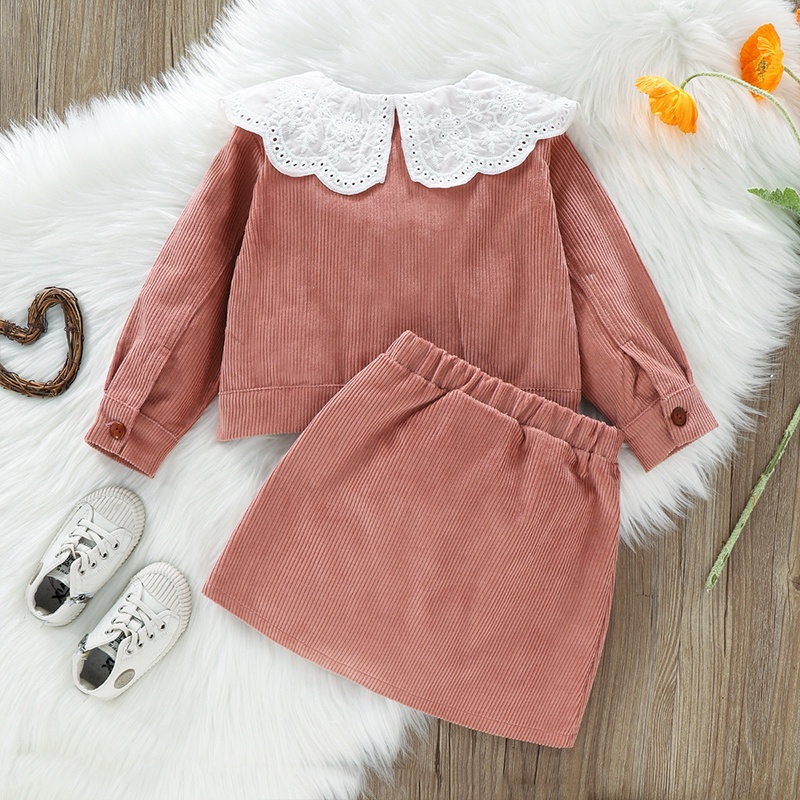 Đầm Xòe Cổ Búp Bê Xinh Xắn Cho Bé Gái Pekku