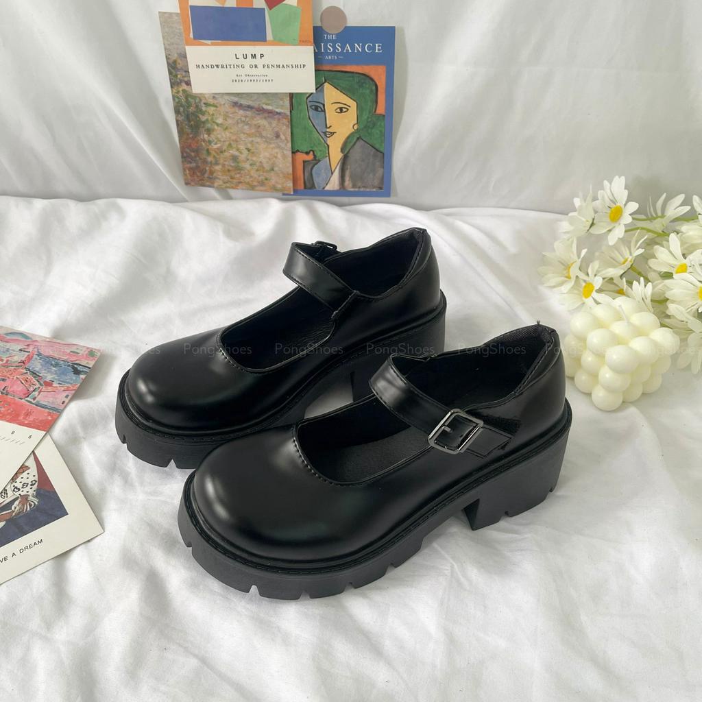 Giày búp bê Pong Shoes phong cách Ulzzangs - FULL BOX - Mã 1336