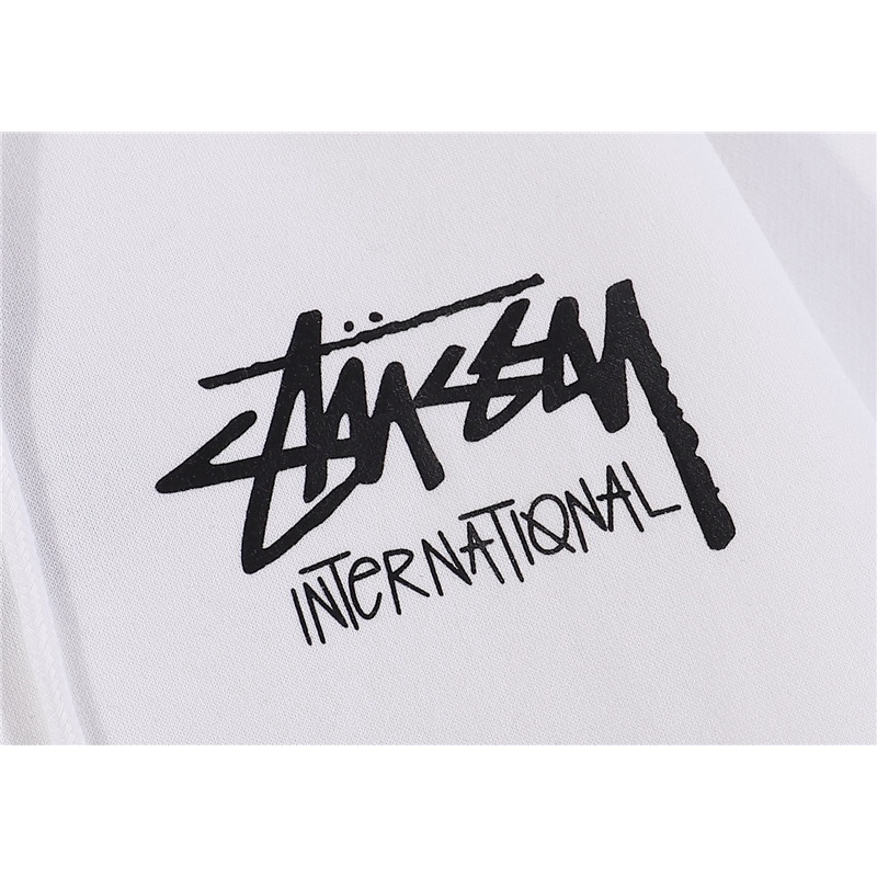 Stussy Áo Hoodie Tay Dài In Chữ Thời Trang Dành Cho Cặp Đôi