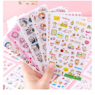 Combo 10 tấm sticker mix nhiều mẫu
