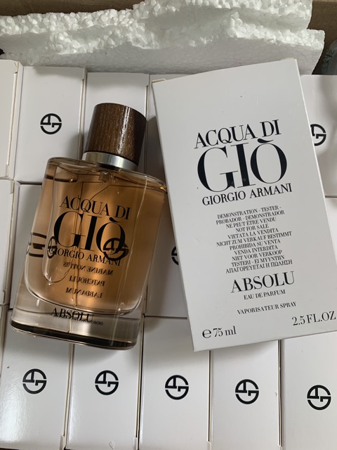 Nước hoa nam tester acqua di gio absolu edp 75ml (như hình) | BigBuy360 - bigbuy360.vn