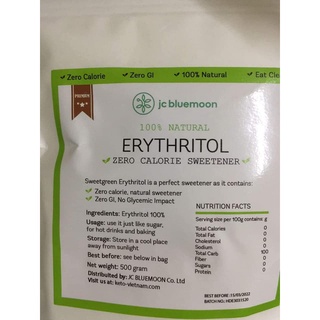 ĐƯỜNG KIÊNG ERYTHRITOL BỊCH 500GR