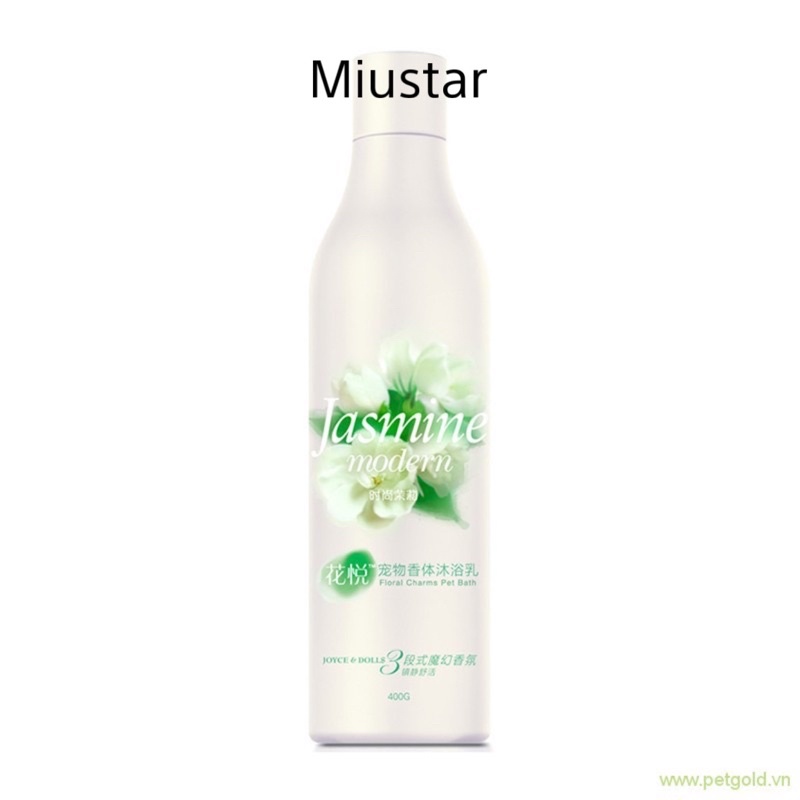 Sữa Tắm Joyce &amp; Dolls Jasmine Hương Hoa Nhài Cho Chó Mèo 400Ml
