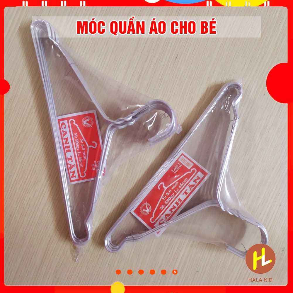 Combo 10 Móc treo phơi quần áo Loại to và nhỏ cho bé